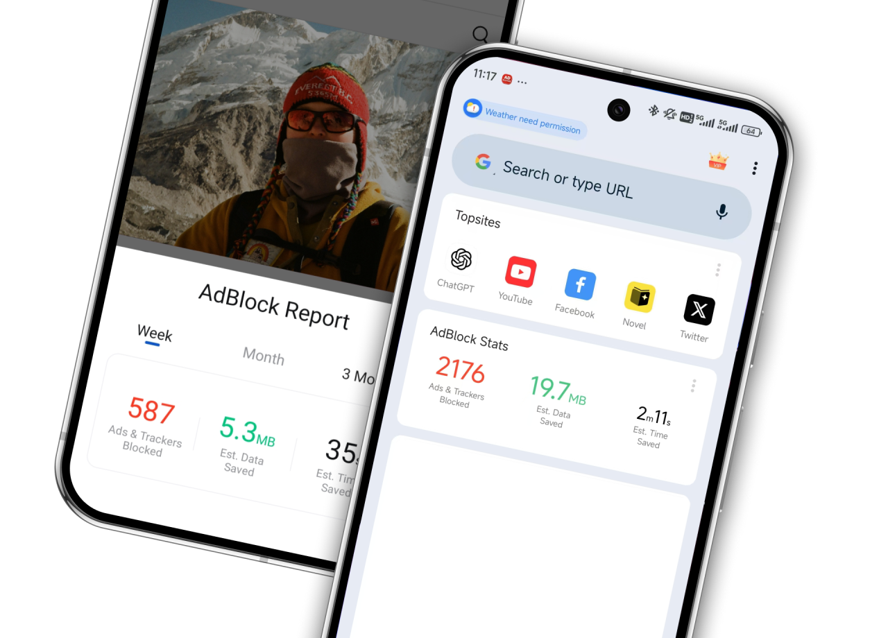 Stop intrusive pop-ups, video overlays, banner ads, and YouTube pre-roll & mid-roll ads.